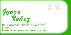 gyozo nehez business card